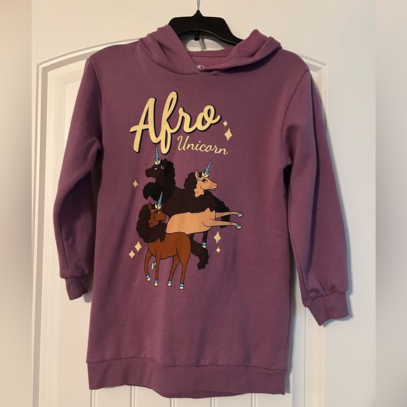 EUC Girls Hoodie Dress size L 10/12 - Picture 1 of 5